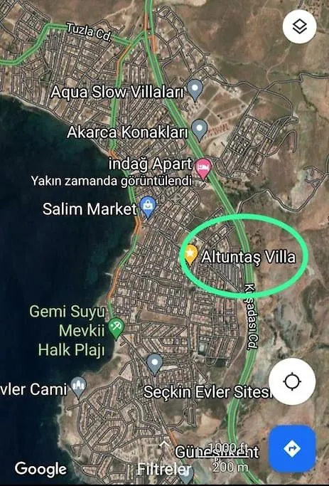 Apartman Bahce Kati Stuedyo Daire 1 Deniz Manzarali Seferihisar